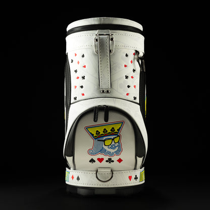 SWAG Golf Poker King golf den caddy cooler featuring king and playing card themes.