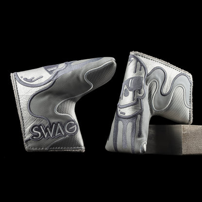SWAG Golf 3D drip skull limited edition tour satin finish 303 stainless steel balde golf putter.