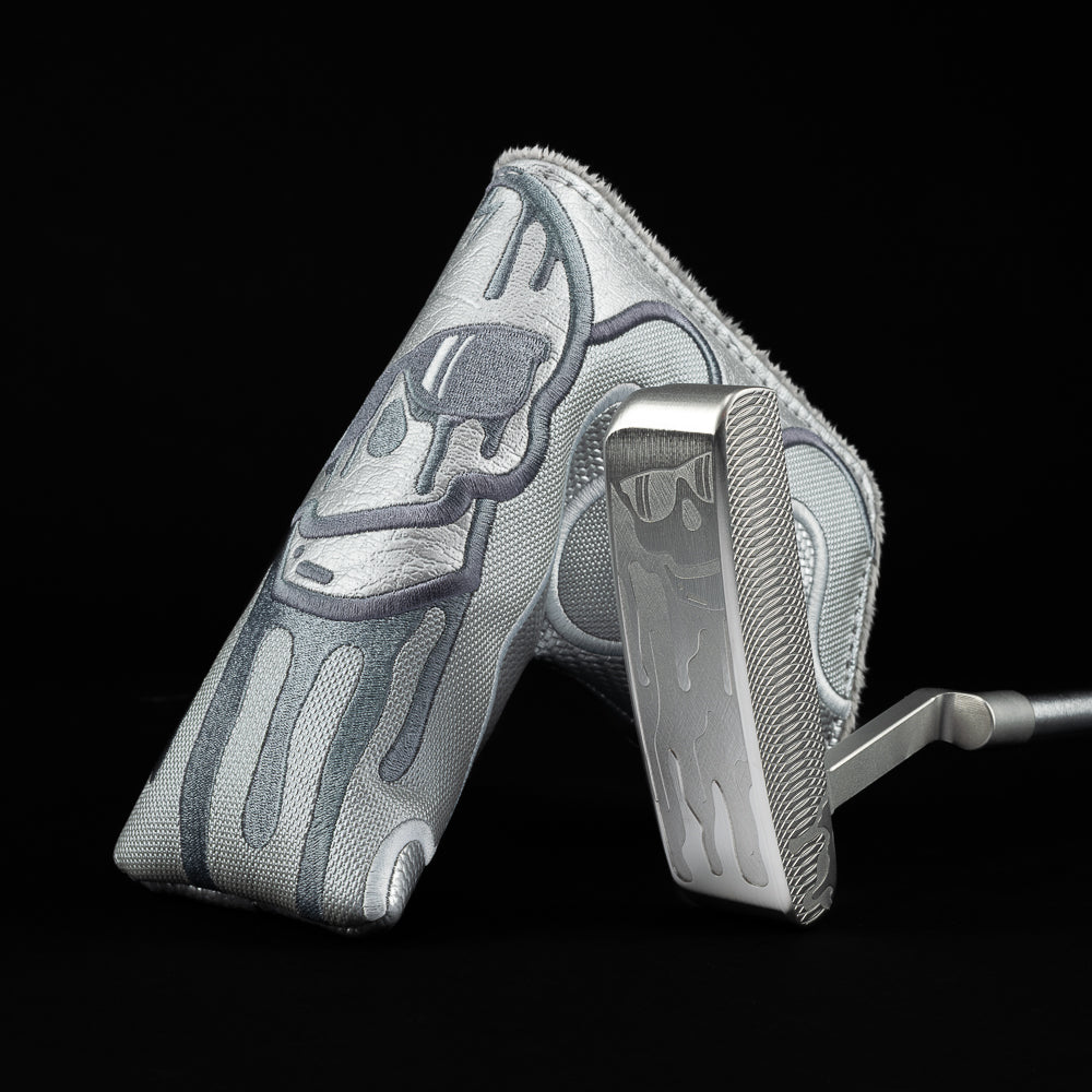 SWAG Golf 3D drip skull limited edition tour satin finish 303 stainless steel balde golf putter.