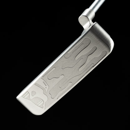 SWAG Golf 3D drip skull limited edition tour satin finish 303 stainless steel balde golf putter.
