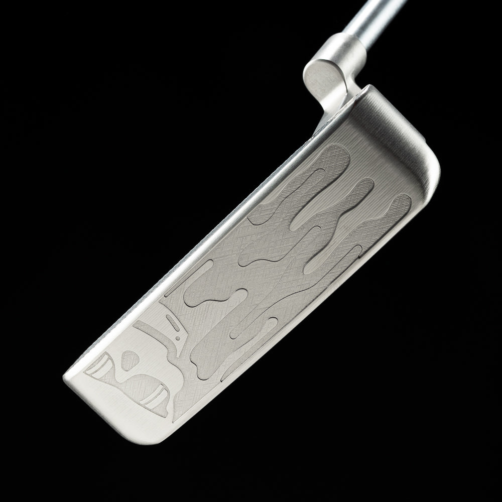 SWAG Golf 3D drip skull limited edition tour satin finish 303 stainless steel balde golf putter.