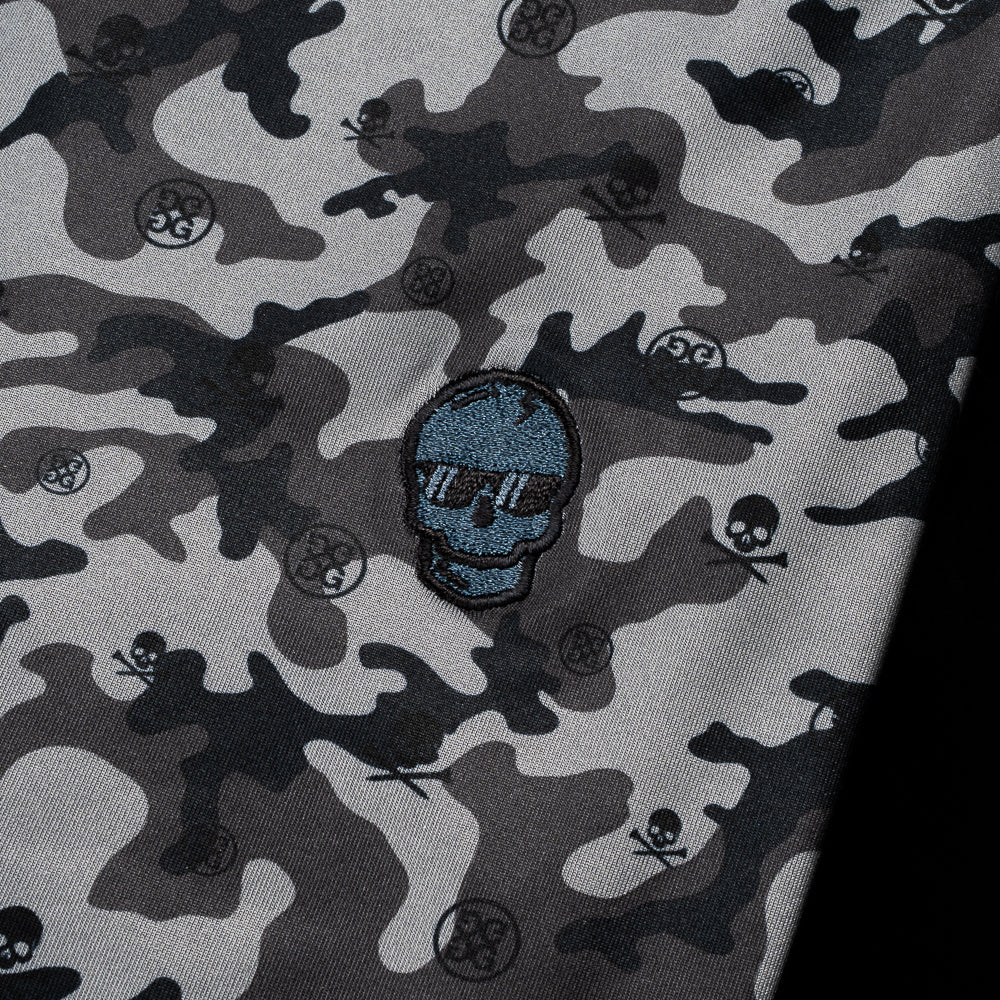 SWAG Golf x G/Fore men's short sleeve black camo performance golf polo shirt.