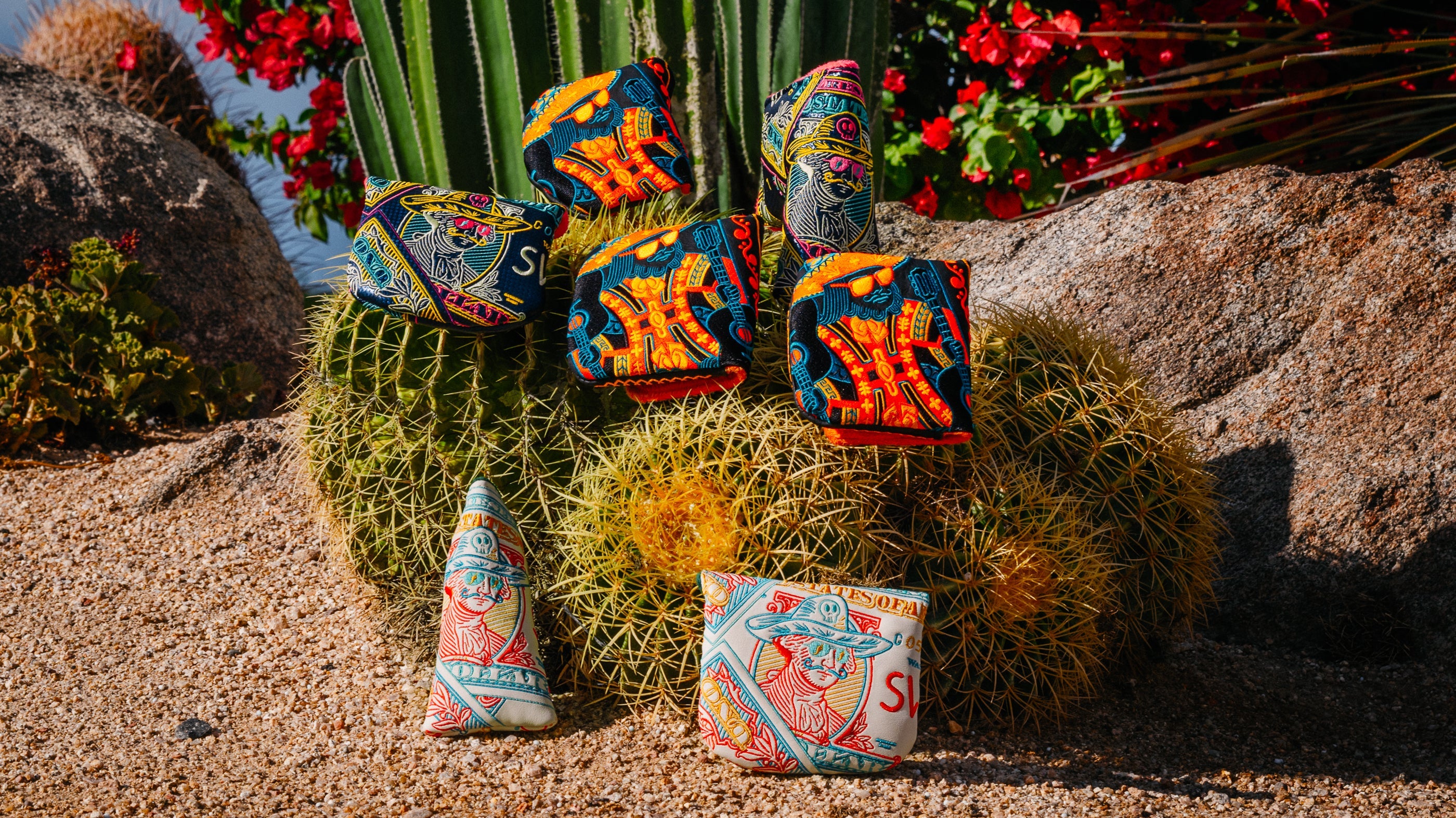 SWAG Golf Cinco De Mayo 2025 limited release collectioin featuring golf blade and mallet headcovers.