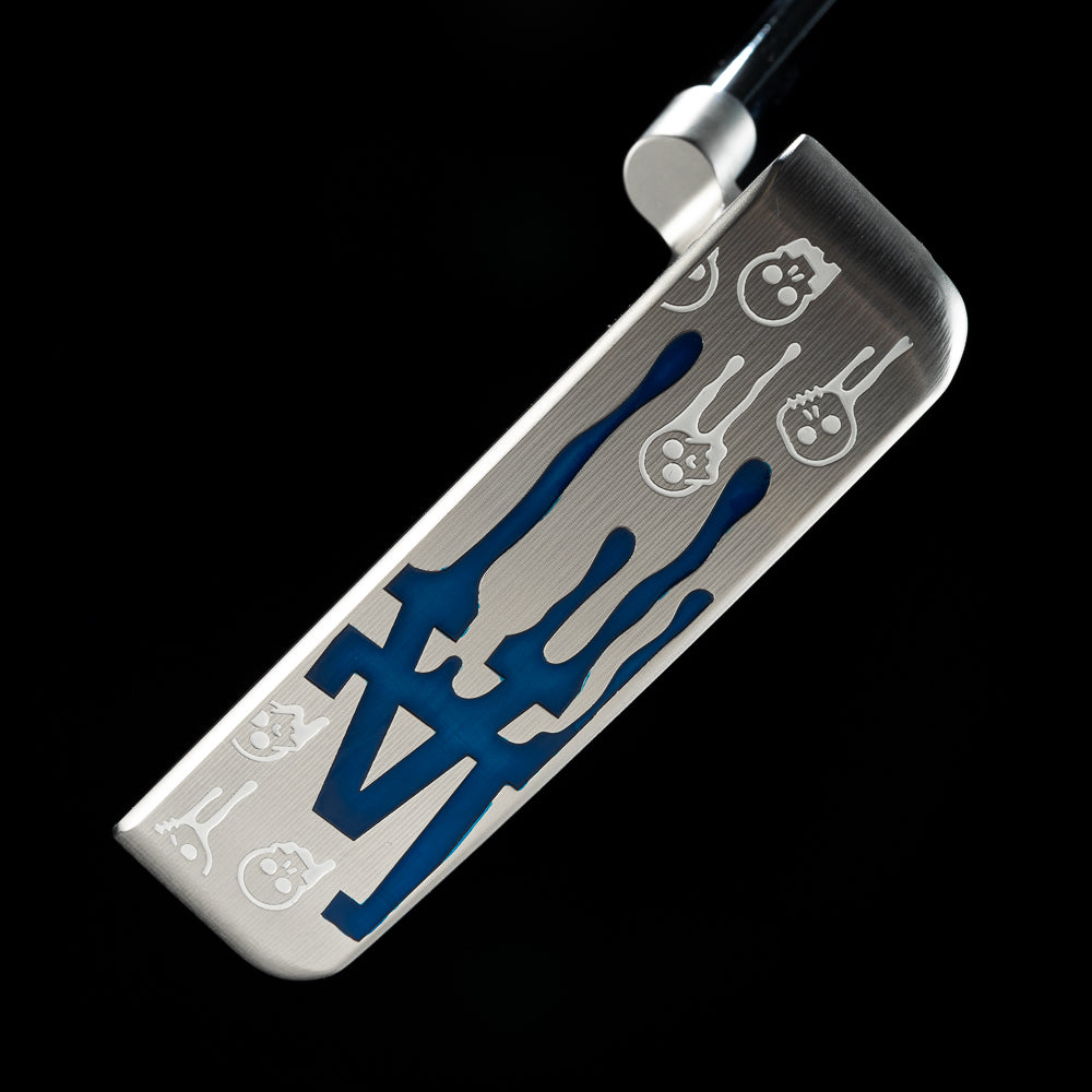 SWAG Golf x MLB officially licensed Los Angeles Dodgers Handsome One stainless steel limited edition USA-milled golf blade style putter.