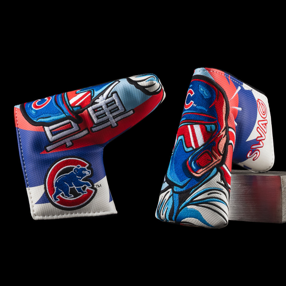 Chicago Cubs Battle For Tokyo officially licensed MLB blade golf headcover.