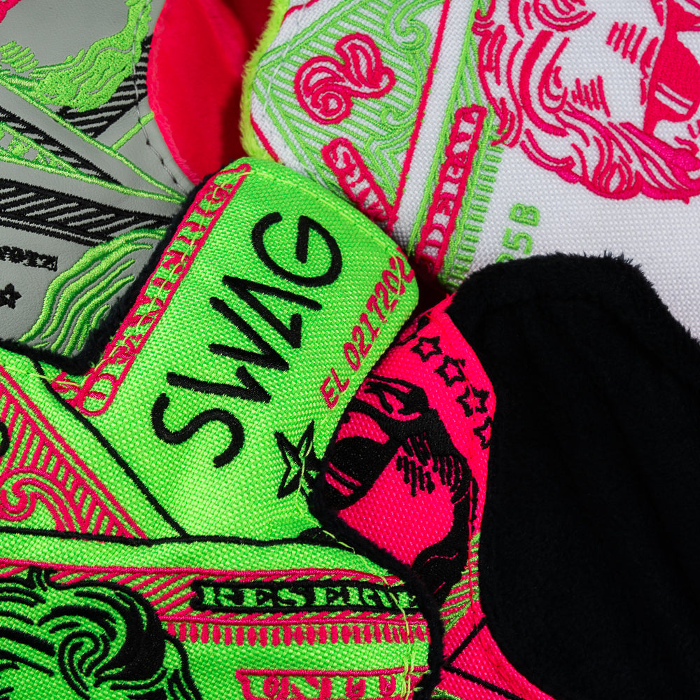 Stacked Bills currency themed boss golf mallet grab bag.