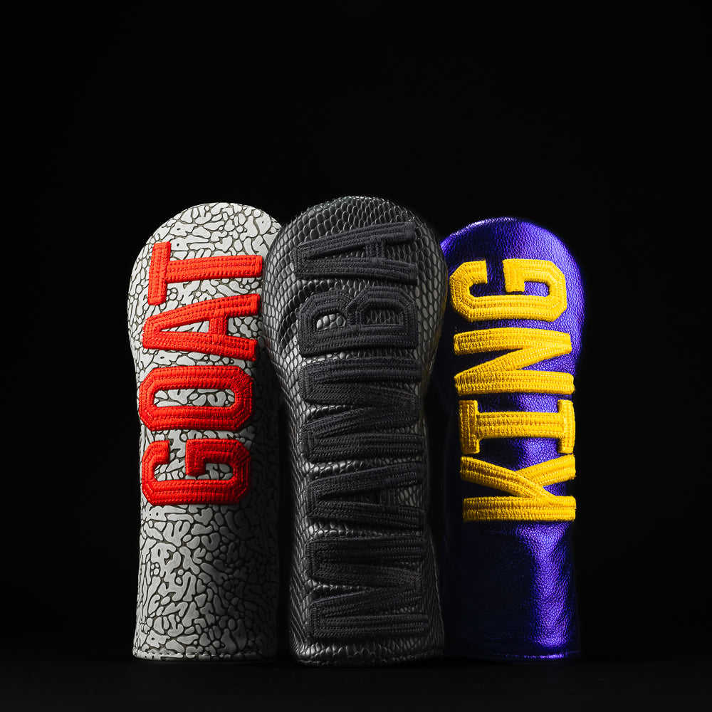 SWAG Golf basketball court legends themed small talk hybrid golf headcovers group.