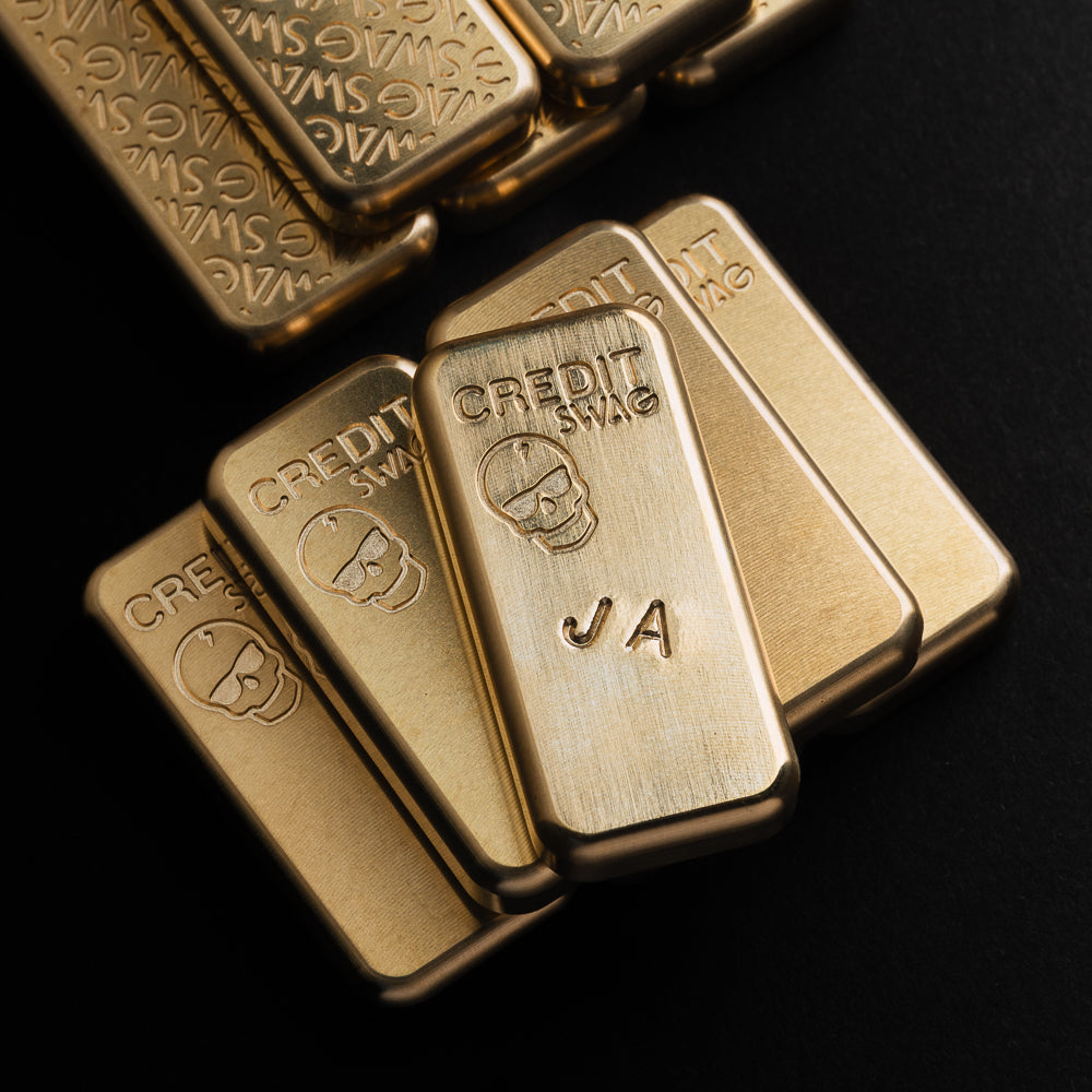 SWAG Golf Pot O' Gold golf brass ball marker accessory.