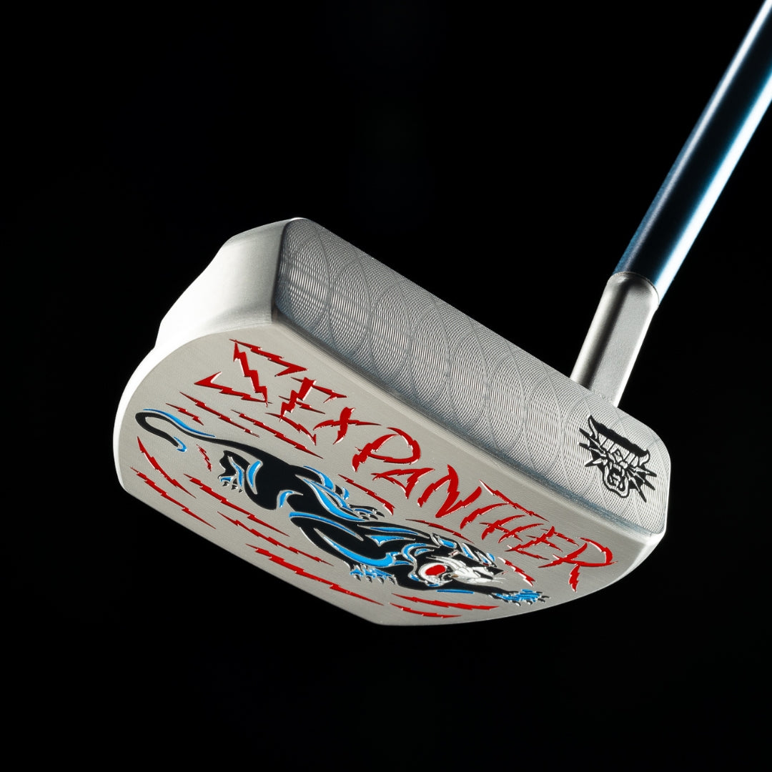 SWAG Golf Sex Panther officially licensed Anchorman stainless steel mallet golf putter milled in the USA.