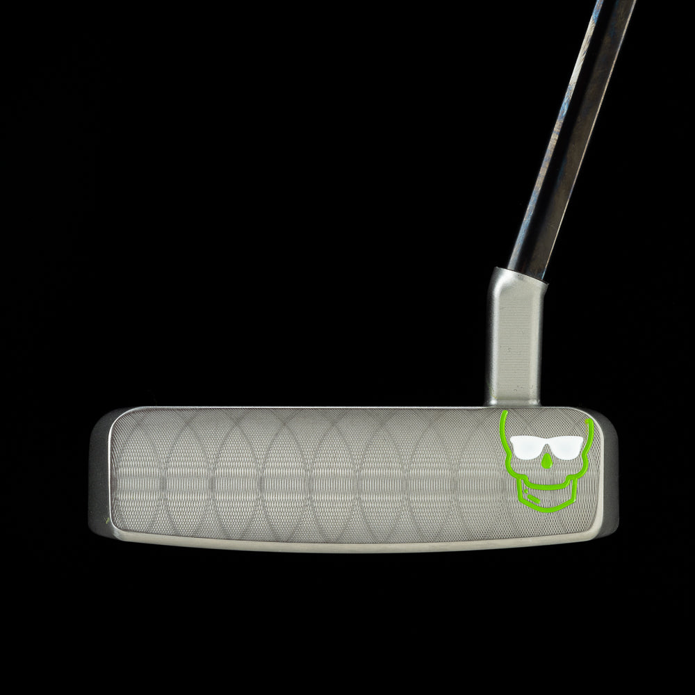 SWAG Golf WM stacked skulls The Boss stainless steel tour satin mist putter made in the USA. 